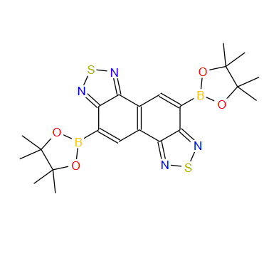 5,10-双(4,4,5,5-四甲基-1,3,2-二氧杂环戊硼烷-2-基)萘并[1,2-C:5,6-C']双([1,2,5]噻二唑)